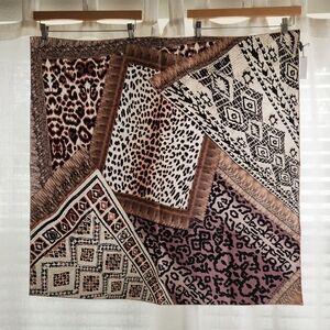 Longchamp Animal Print Patterned Scarf
